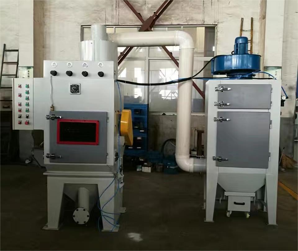 衡水中小型零件履带式自动喷砂机高效清洁省时省力