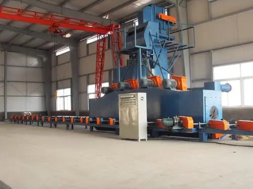 衡水管道外壁自动通过式喷砂机提升管道外壁质量