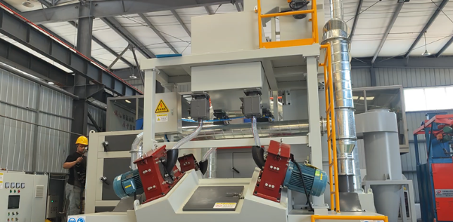 衡水板材除锈强化，通过式抛丸机应用案例