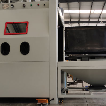 衡水无尘喷砂机半自动模具喷砂机